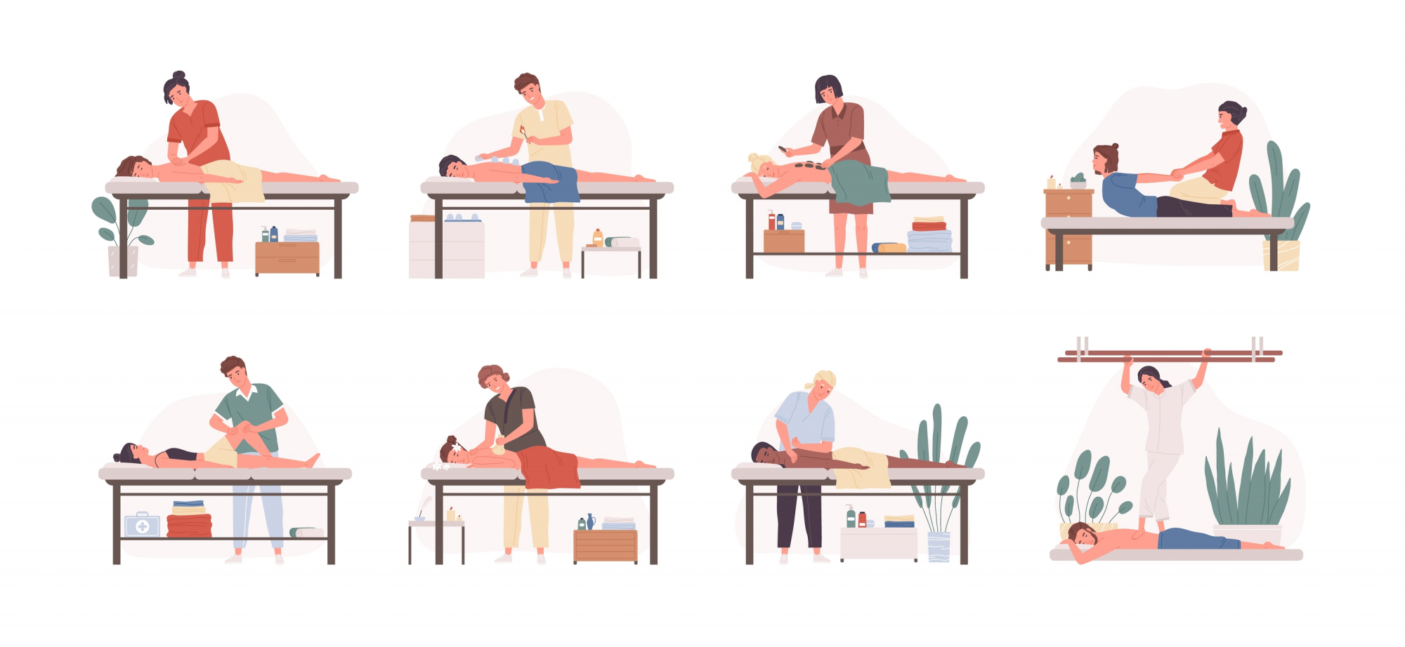 Types of massage header