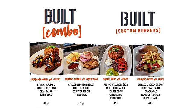 Built custom burgers 5
