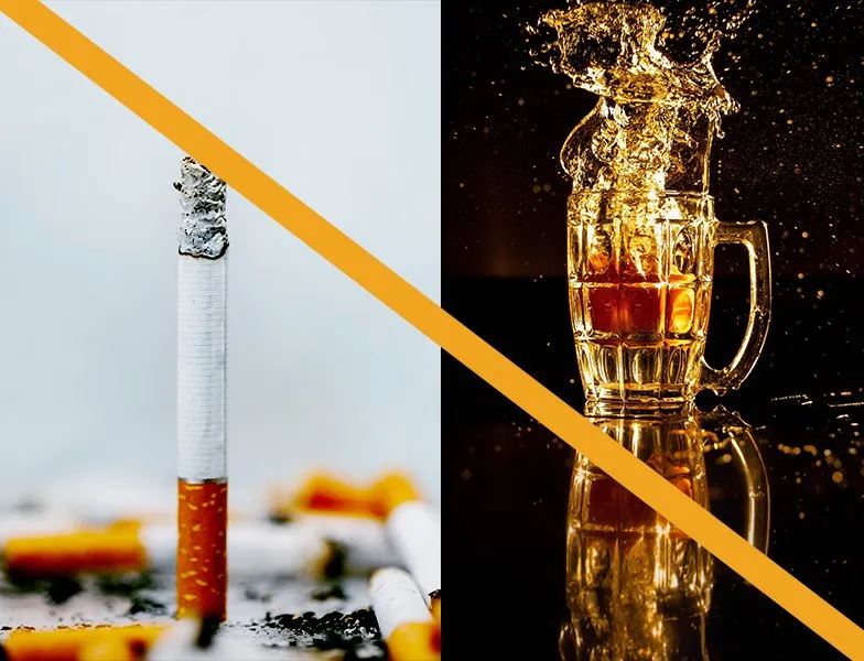 Avoid smoking and excessive alcohol consumption 